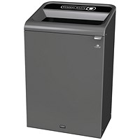 Rubbermaid Configure Container with General Waste Label 125L Black