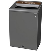 Rubbermaid Configure Container with Landfill Waste Label 125L Black