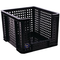 Really Useful Open Fronted Crate 35 Litre Black 35OFC-BK