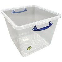 Really Useful Storage Box, 60 Litre, Base Only, Clear