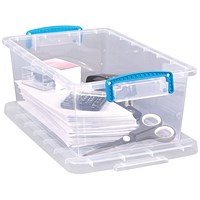 Really Useful Storage Box 5.3 Litre Clear Pack of 3