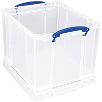 Really Useful Stacking Box Handles 25.7L Clear Pack of 3