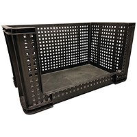 Really Useful Open Fronted Crate 84 Litre Black 84OFC-BK