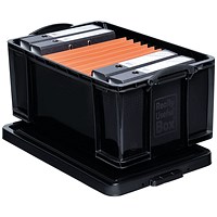 Really Useful Storage Box, 64 Litre, Black