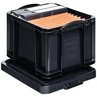 Really Useful Storage Box, 35 Litre, Black