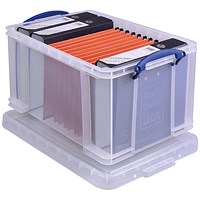 Really Useful Storage Box, 48 Litre, Clear