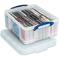 Really Useful Storage Box, 18 Litre, Clear