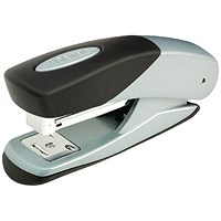 Rexel Matador Half Strip Stapler, Capacity 25 Sheets, Silver and Black