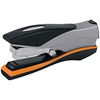 Rexel Optima 40 Full Strip Stapler, Capacity 40 Sheets, Black Grey and Orange