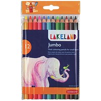 Derwent Lakeland Jumbo Colouring Pencils Assorted (Pack of 12)
