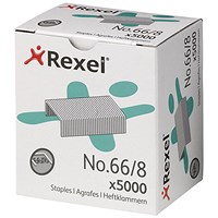 Rexel 66 Staples (8mm) - Pack of 5000