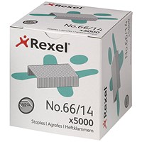 Rexel No. 66(66/14mm) Staples, Pack of 5000