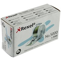 Rexel No. 5000 6mm Staples Cartridge, Pack of 5000