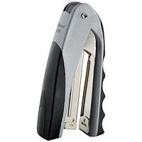 Rexel Centor Half Strip Stapler for 26/6 & 24/6 Staples, 20 Sheet Capacity, Silver & Black