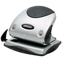Rexel P225 2 Hole Punch, Capacity 25 Sheets, Silver and Black