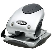 Rexel P240 2 Hole Punch, Capacity 40 Sheets, Silver and Black