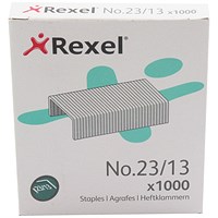 Rexel No 23 Staples 13mm (Pack of 1000)