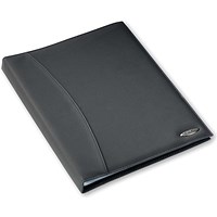 Rexel A4 Soft Touch Display Book, Smooth Cover, 24 Pockets, Black Rexel A4 Soft Touch Display Book, Smooth Cover, 24 Pockets, Black