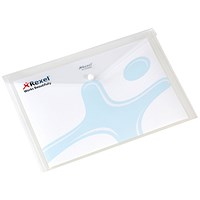 Rexel A4 Popper Wallet Folders, White, Pack of 5