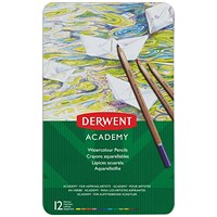 Derwent Academy Watercolour Pencils Assorted (Pack of 12)