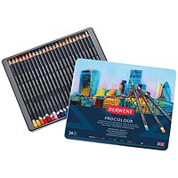 Derwent Procolour Colouring Pencils Assorted (Pack of 24)