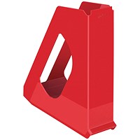 Rexel Choices Plastic Magazine File, Red