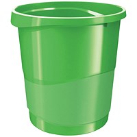 Rexel Choices Waste Bin 14 Litre Green