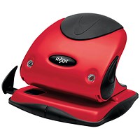 Rexel Choices P225 2 Hole Punch, Capacity 25 Sheets, Red