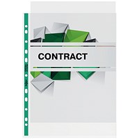 Rexel A4 Punched Pockets, 90 Micron, Top Opening, Pack of 25 Rexel A4 Punched Pockets, 90 Micron, Top Opening, Pack of 25