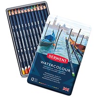 Derwent Watercolour Pencils Assorted (Pack of 12)