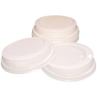 Caterpack 341ml Paper Cup Sip Lids, White, Pack of 100