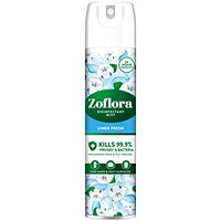 Zoflora Disinfectant Mist Aerosol Linen 300ml (Pack of 6)