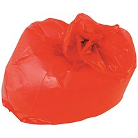 2Work Medium Duty Refuse Sack, 100 Litre, Red, Pack of 200