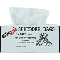 Safewrap Shredder Bags, Capacity 150 Litre, Pack of 50