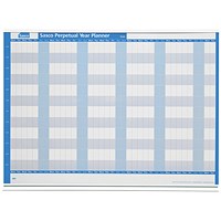 Sasco Magnetic Perpetual Year Planner, Mounted, 915x610mm