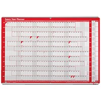 Sasco Aluminium Chart Track, Two Rails (Upper and Lower) for Single 915mm Wide Planner