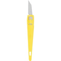 Stanley Cutting Knife - Disposable with Plastic Handle, Yellow, Pack of 3