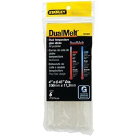 Stanley Dual Melt Glue Stick, 4 Inch, Pack of 24