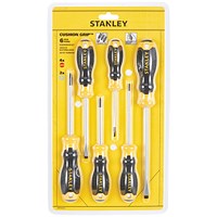 Stanley C/Grip 6 Piece Pozidriv Phillips Screwdriver Set STHT16172-0