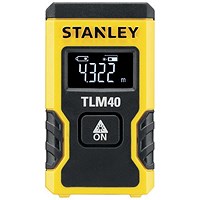 Stanley Pocket Laser Distance Measure, 12m, Yellow/Black