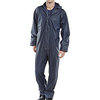 Beeswift Super B-Dri Coveralls, Navy Blue, Small