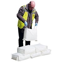 Portable Water Activated Expanding Flood Cubes, White, Pack of 20