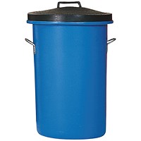 Heavy Duty Coloured Dustbin, 85 Litre, Blue Heavy Duty Coloured Dustbin, 85 Litre, Blue