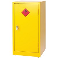 Hazardous Substance Storage Cabinet 36x18x18in C/W 1 Shelf Yellow Hazardous Substance Storage Cabinet 36x18x18in C/W 1 Shelf Yellow
