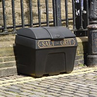 Victoriana Salt and Grit Bin without Hopper Feed, 400 Litre, Black Victoriana Salt and Grit Bin without Hopper Feed, 400 Litre, Black