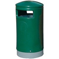 Outdoor Hooded Top Bin, 75 Litre, Green Outdoor Hooded Top Bin, 75 Litre, Green