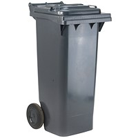 Wheelie Bin, 120 Litre, Grey
