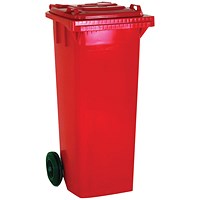 Wheelie Bin, 240 Litre, Red
