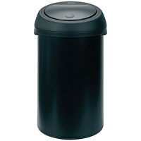 Touch Top Waste Bin, 60 Litre, Black