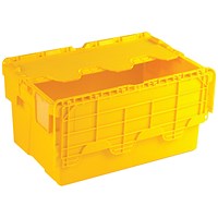 Yellow Attached Lid Container 54L 375817 Yellow Attached Lid Container 54L 375817